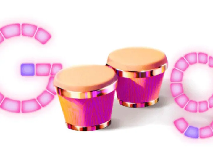 Lead image from upi.com's coverage of Google Doodle celebrates art of Latin pop music.